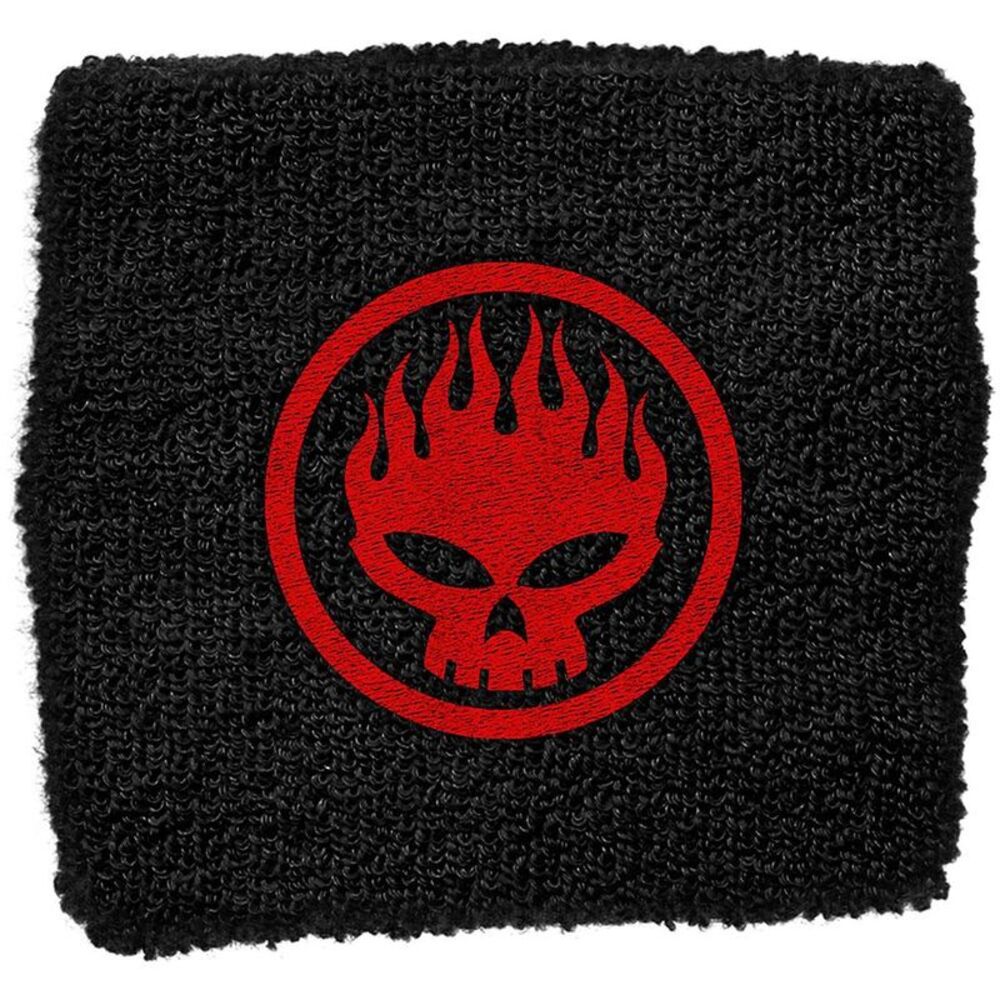 The Offspring Skull Logo Wristband / Black/Red